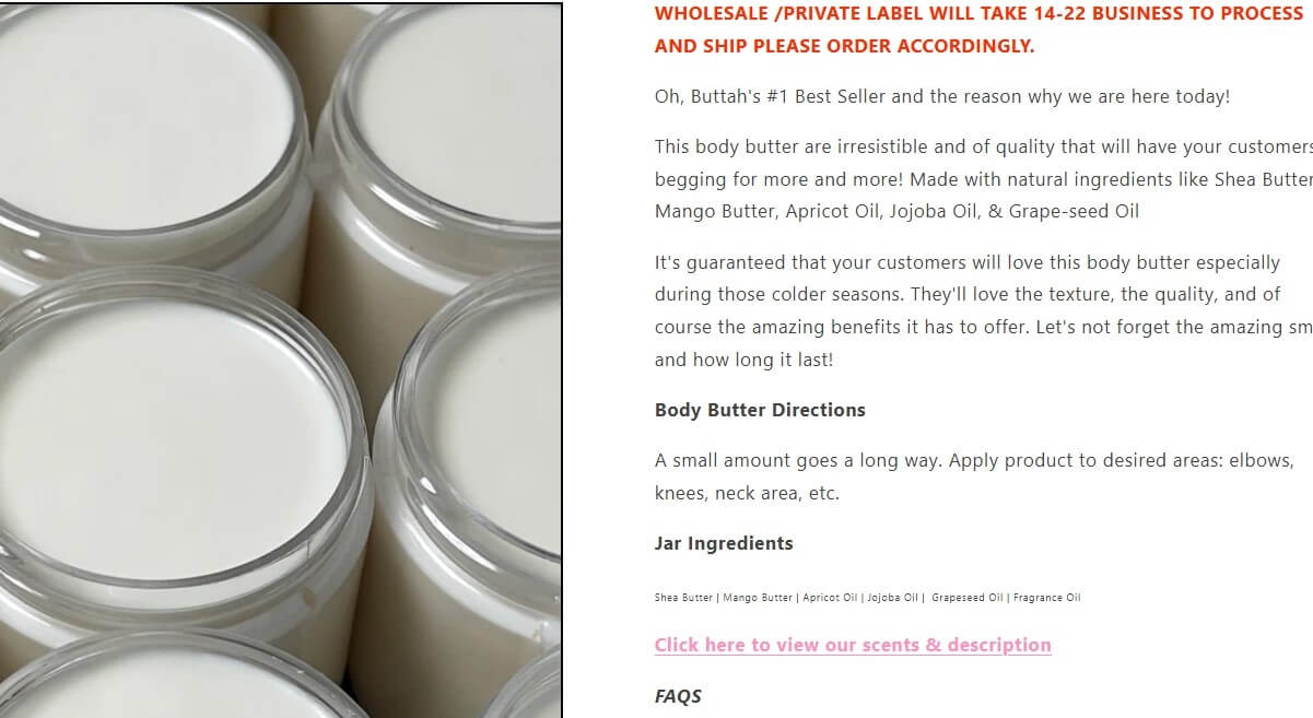ohbuttah body butter manufacturer